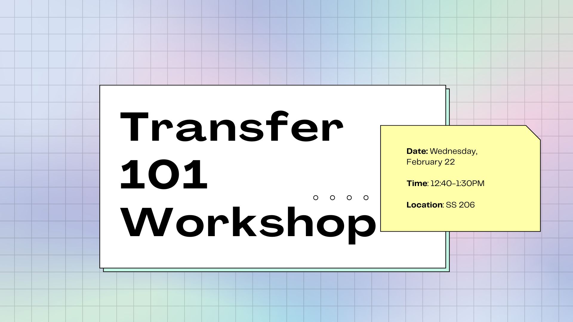 Transfer 101 Workshop